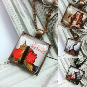 Alice Book Pendants