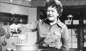 This is Julia Childs, not me, making soup - just in case there was any confusion...